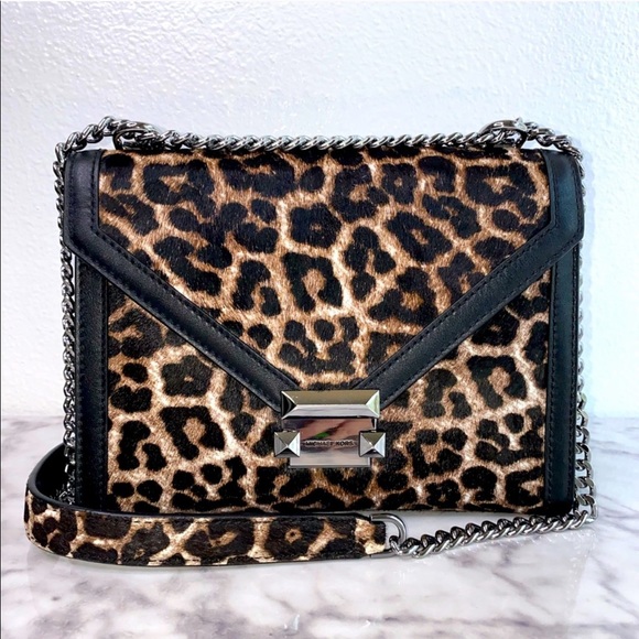 Michael Kors Handbags - Michael Kors Leopard Calf Hair Kenly Crossbody